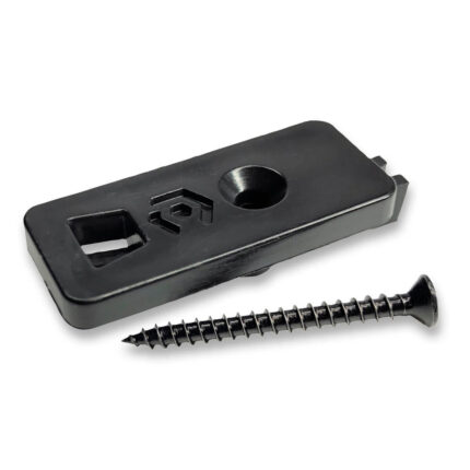 Composite Decking Black Plastic Fixing Clip & Screw - Universal